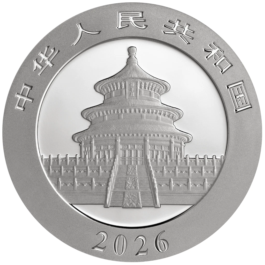 Chinese Panda 30 g Silver Coin (2026)